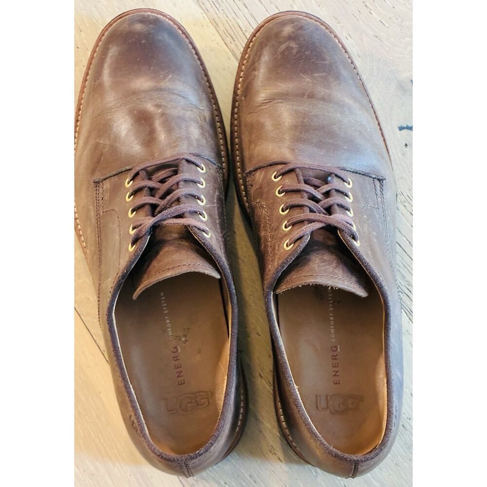 UGG Treadlite Jovin Brown Leather Oxford Shoes 1018689 Men's US Size 10 - Picture 5 of 10
